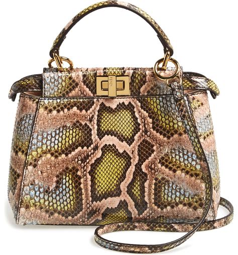 fendi peekaboo python
